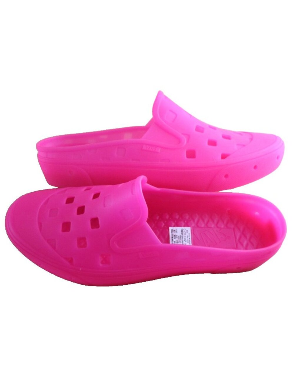 Vans Men's Slip On Mule Trek Hot Pink Rubber Water Shoes Size 13 NEW - Picture 7 of 7